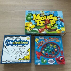 Games - Mousetrap - Crazy Forts - Telestrations and more